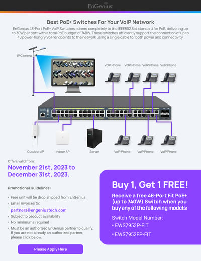 EnGenius PoE+ Switches Promotion - EWS7952P-FIT and EWS7952FP-FIT
