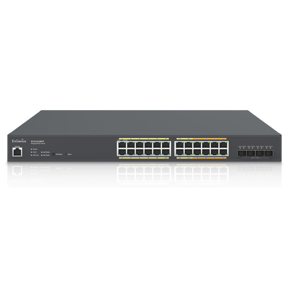 EnGenius ECS2528FP Cloud 24-Port 410W PoE+ Switch