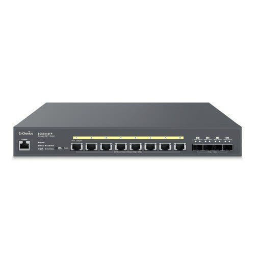 EnGenius ECS5512FP Cloud 10-Gig 8-Port PoE++ Switch 420W