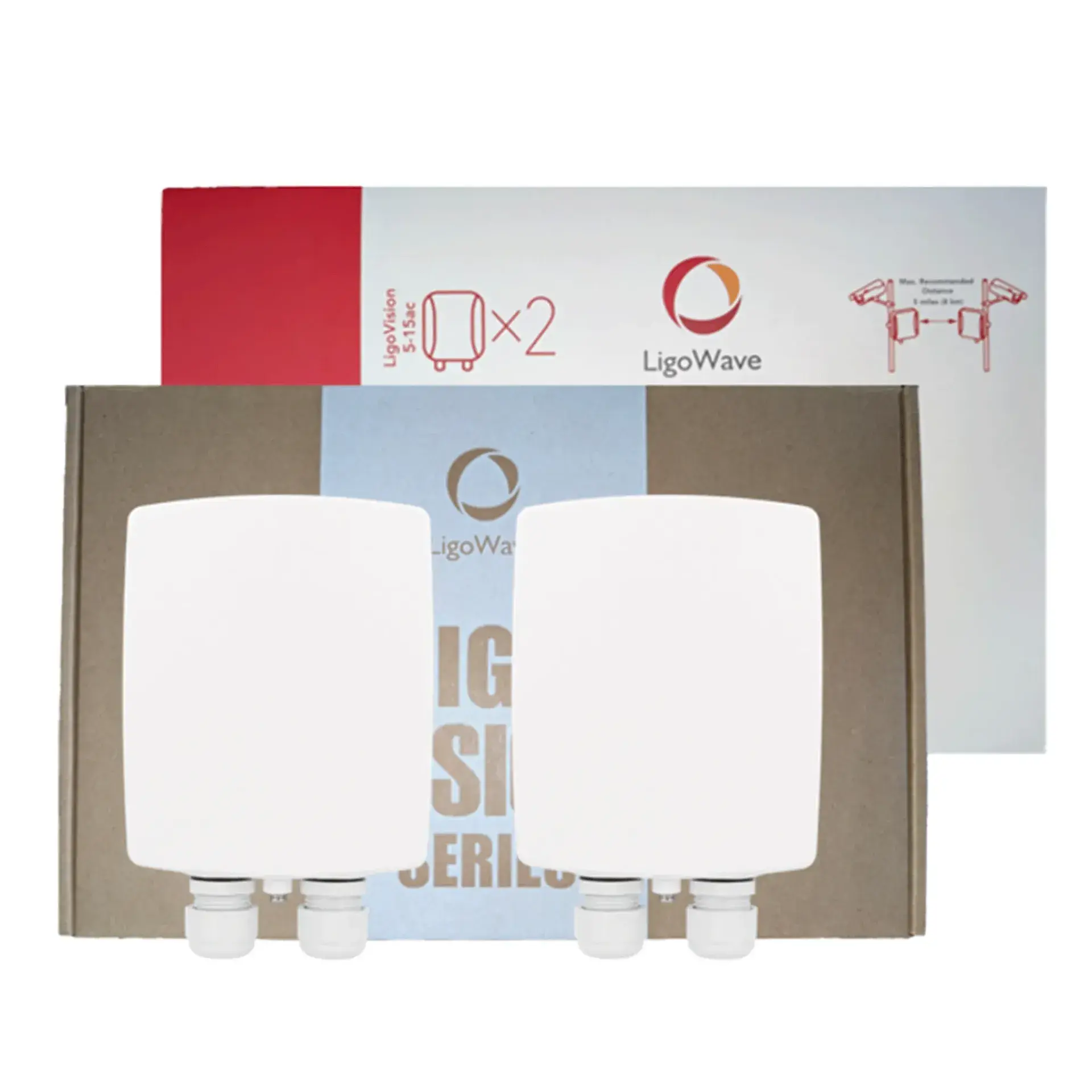 LigoWave LV-5-15ac-WBK LigoVision 5-15ac Plug-and-Play Wireless Bridge Kit