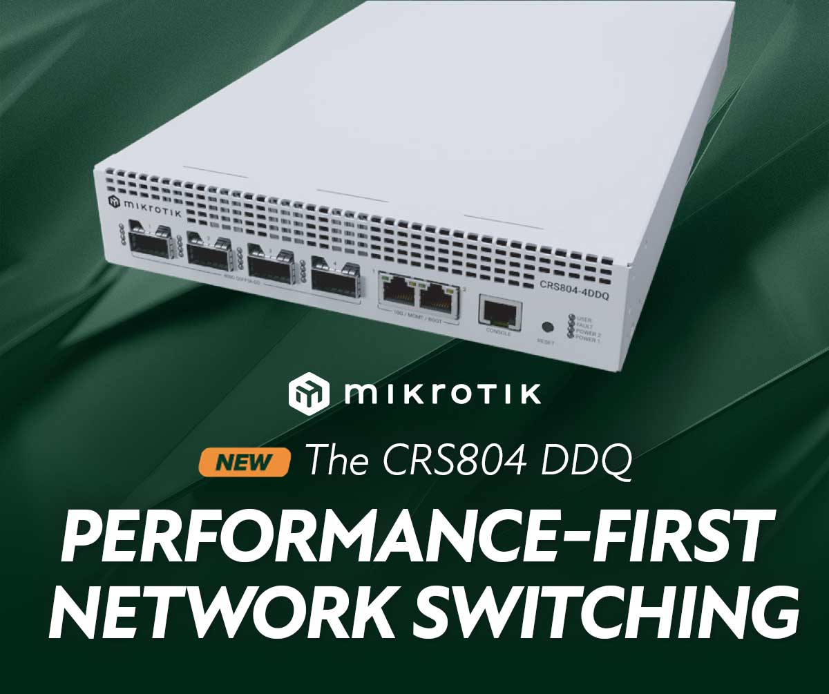 MikroTik CRS804 DDQ: Compact 400G Switching for Modern Networks